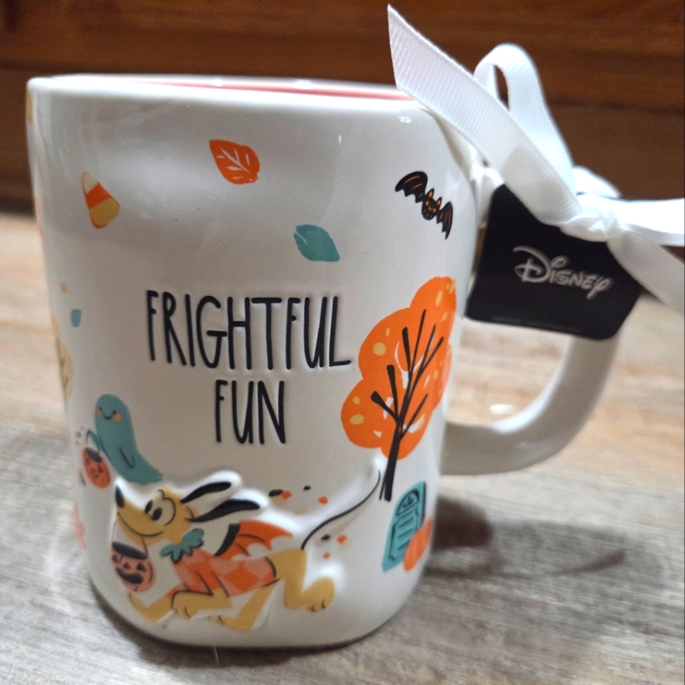 Rae Dunn Disney Mickey Mouse's Pluto Frightful Fun Ceramic Mug